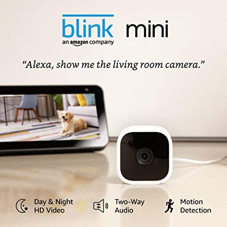 Blink Mini – Compact indoor plug-in smart security camera